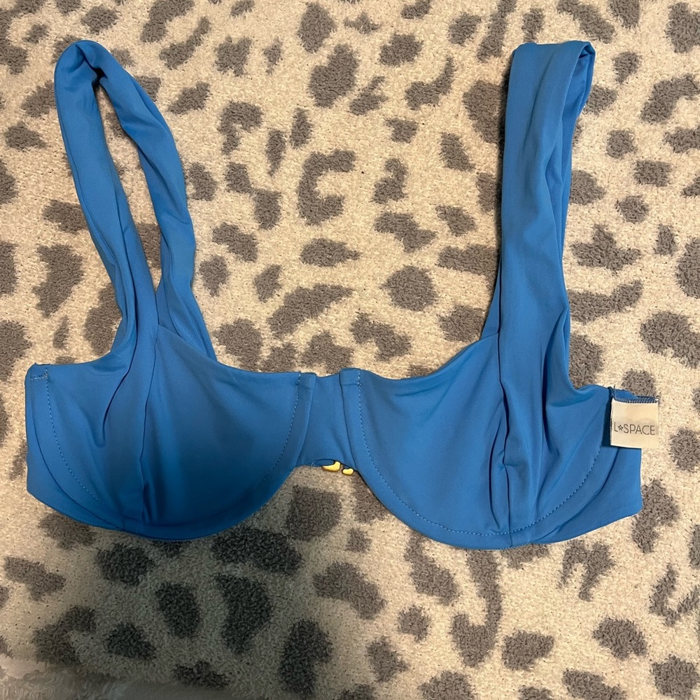 l*space Blue Bikini Top